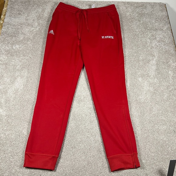 adidas Other - Adidas Mens Large Red NC State Tapered Leg Training Workout Track Pants‎ NWT